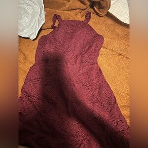 Burgendy dress